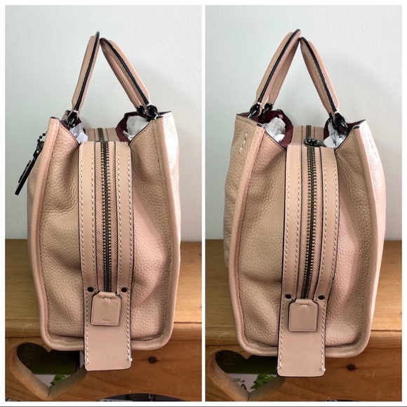 Coach 1941 Rogue 30 Nude Pink with Glitter Novelty Strap - Picture 4 of 12